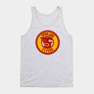 Defunct Spokane Flyers WIHL Hockey 1970 Tank Top